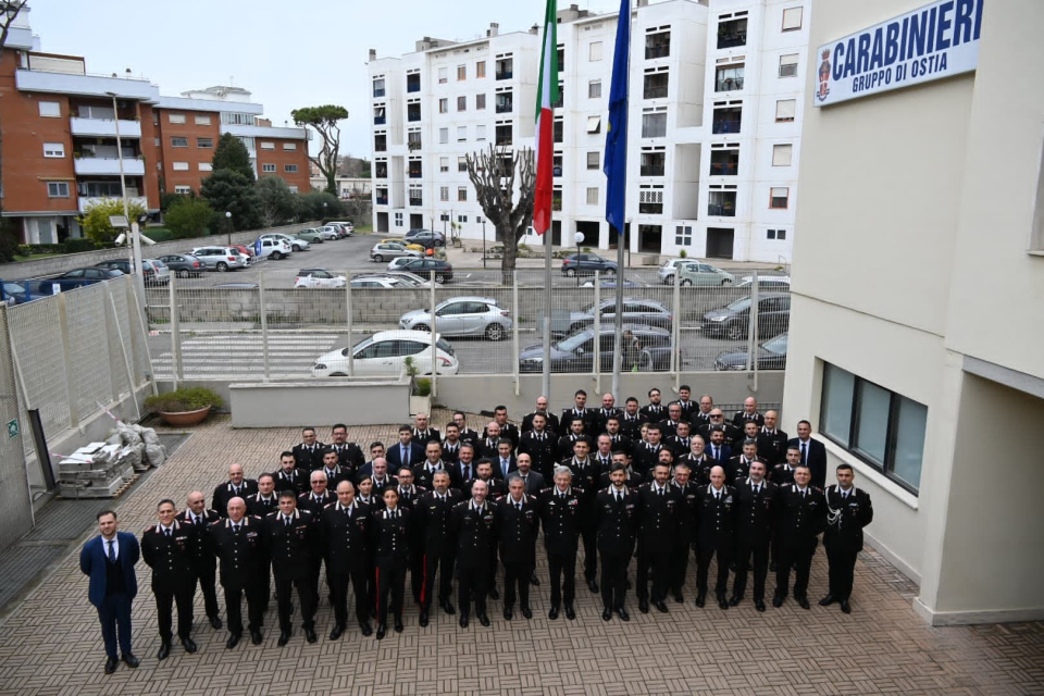 La visita del Generale Aldo Iacobelli al Gruppo Carabinieri di Ostia