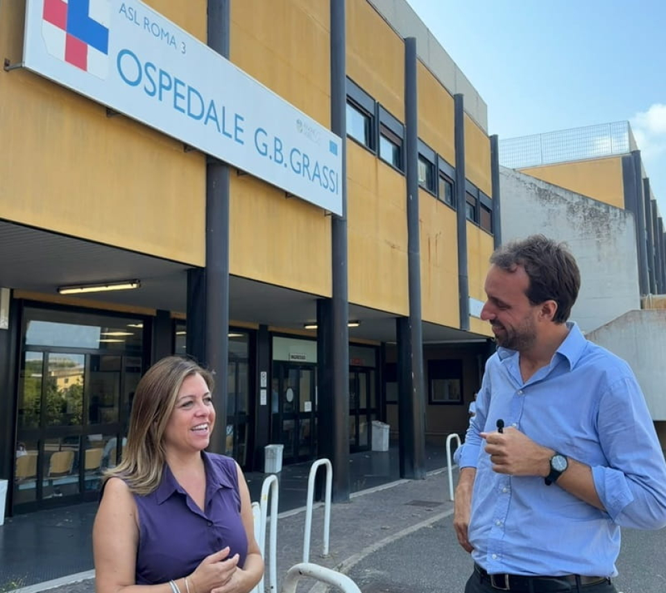 Emanuele Droghei (PD) all'Ospedale Grassi